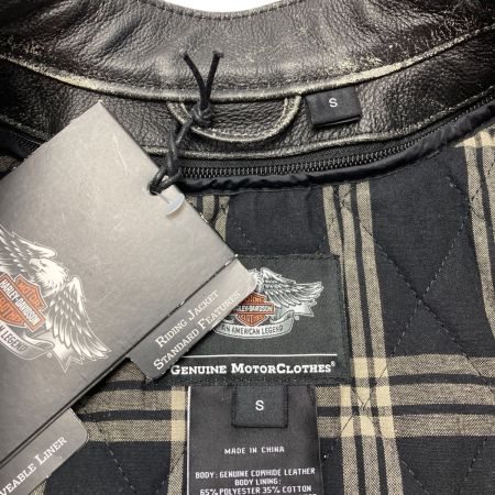  HARLEY-DAVIDSON ハーレーダビッドソン レザージャケット 牛革 SIZE S メンズ 98058-13VM ブラック