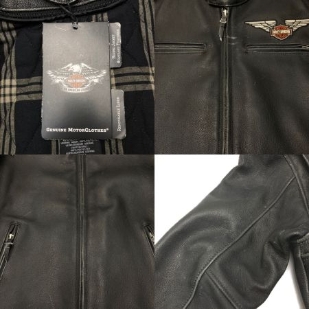  HARLEY-DAVIDSON ハーレーダビッドソン レザージャケット 牛革 SIZE S メンズ 98058-13VM ブラック