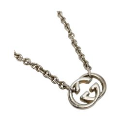 ☆☆ GUCCI グッチ インターロッキングG ネックレス シルバー Ag925 Bランク