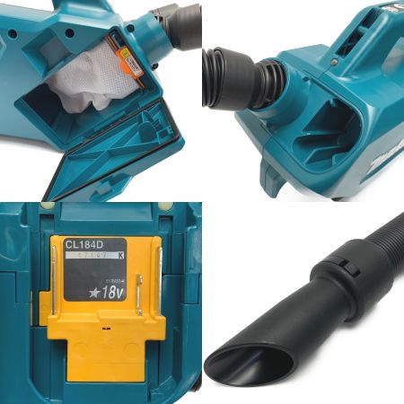  MAKITA マキタ 《 充電式クリーナー 》バッテリ・充電器別売 / ソフトバッグ付 / CL184D