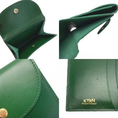  KAOYORINAKAMI カオヨリナカミ《 2つ折り財布 》グリーン / カオナカ グリーン