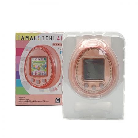 TAMAGOTCHI たまごっち《 TAMAGOTCHI 4U+ 》ピーチオレンジ Aランク