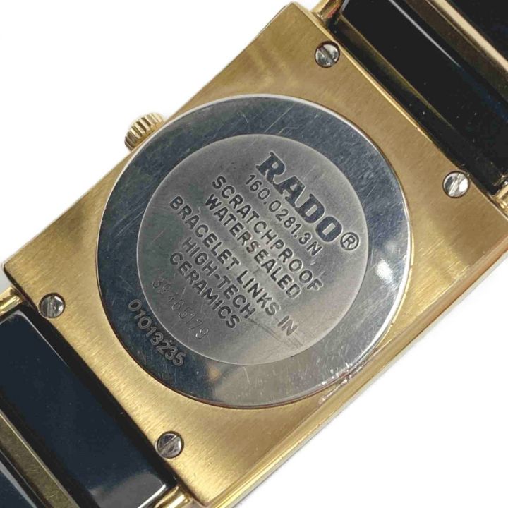 RADO ラドー ダイヤスター デイト 160.0281.3N ブラック クォーツ メンズ 腕時計 DIASTAR｜中古｜なんでもリサイクルビッグバン