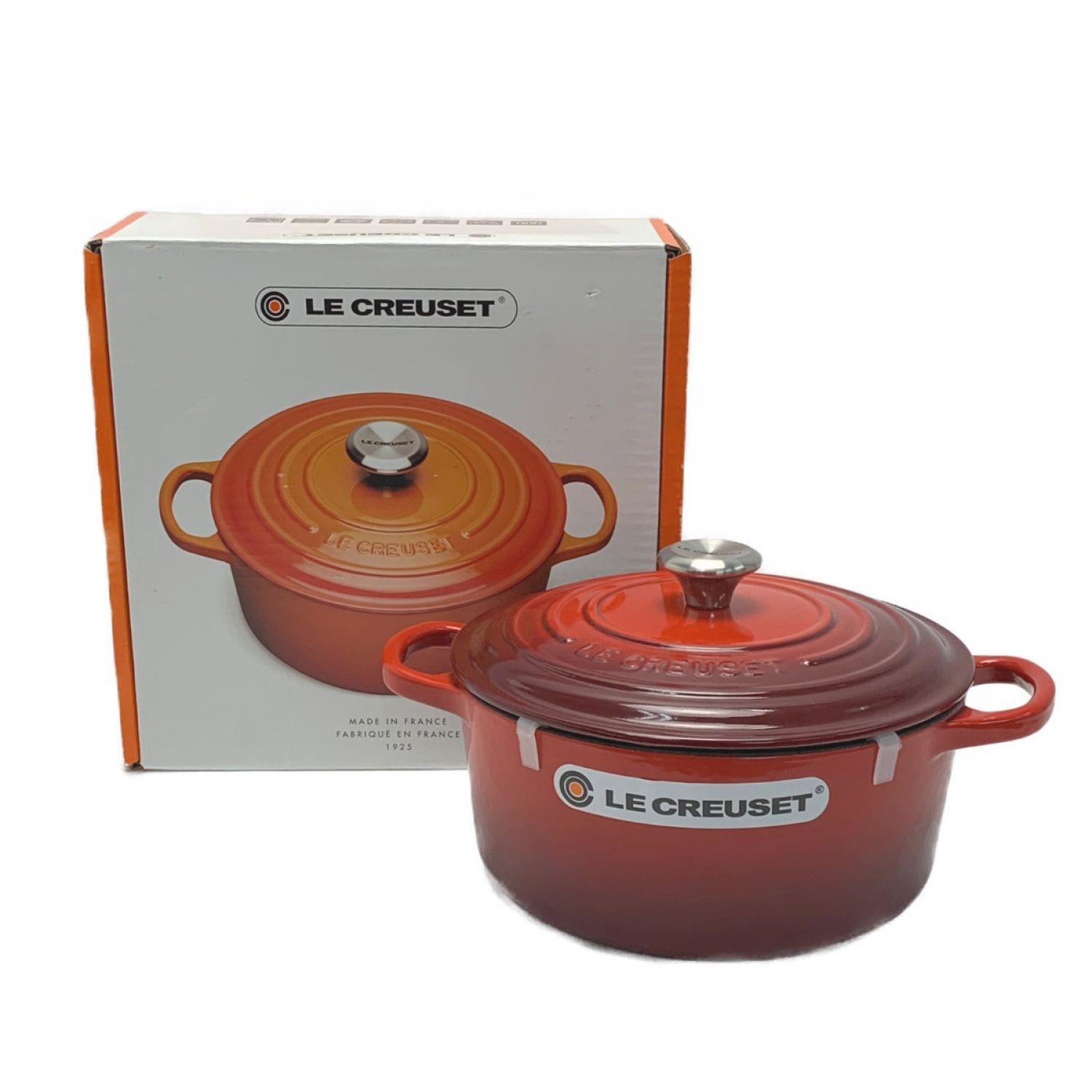 LE CREUSET　ココットロンド チェリーレッド 鍋 両手鍋 20cm