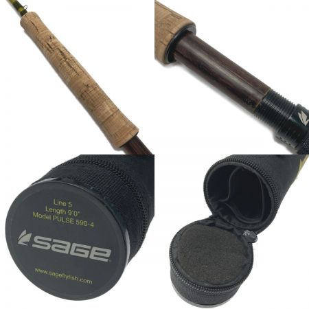  sage セージ PULSE パルス 590-4 #5 フライロッド ケース付き