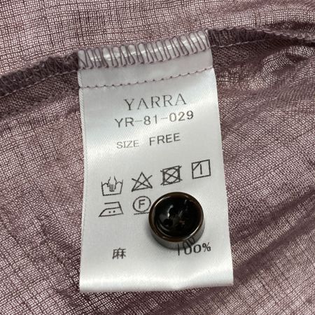  YARRA ヤラ リネン シャツ サイズ フリー レディース YR-81-029 ピンク系
