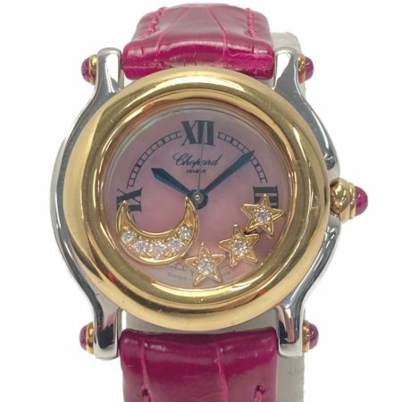  Shopard ハッピースポーツ ムーンスター 27/8246-21 クォーツ レディース 腕時計 箱有 HAPPY SPORT