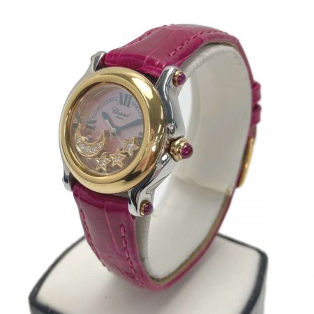  Shopard ハッピースポーツ ムーンスター 27/8246-21 クォーツ レディース 腕時計 箱有 HAPPY SPORT