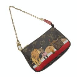 ☆☆ LOUIS VUITTON ルイヴィトン モノグラム ミニ ポシェット アクセソワール M63830 ホリデー アクセサリーポーチ Aランク