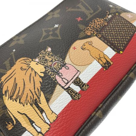  LOUIS VUITTON ルイヴィトン モノグラム ミニ ポシェット アクセソワール M63830 ホリデー アクセサリーポーチ