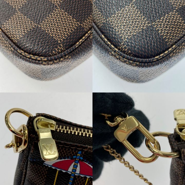 LOUIS VUITTON ルイヴィトン ダミエ ミニ ポシェット アクセソワール N60402 ヴィヴィエンヌ アクセサリーポーチ ｜中古｜なんでもリサイクルビッグバン