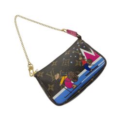 ☆☆ LOUIS VUITTON ルイヴィトン モノグラム ミニ ポシェット アクセソワール M67769 ホリデー アクセサリーポーチ Aランク