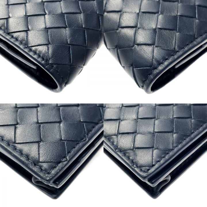 中古】 BOTTEGA VENETA ボッテガヴェネタ イントレチャート 二つ折り長 ...