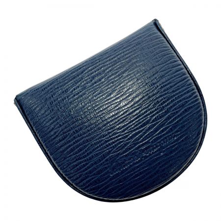  Salvatore Ferragamo サルヴァトーレフェラガモ 馬蹄型 コインケース ブルー 小物入れ 小銭入れ メンズ レザー