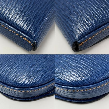  Salvatore Ferragamo サルヴァトーレフェラガモ 馬蹄型 コインケース ブルー 小物入れ 小銭入れ メンズ レザー