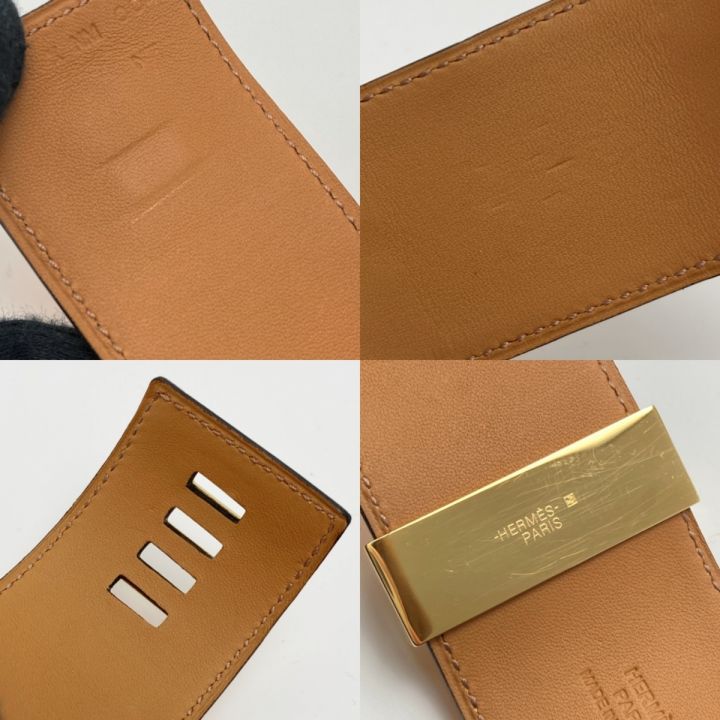 HERMES エルメス コリエドシアン レザー バングル オレンジ X刻印 ゴールド金具｜中古｜なんでもリサイクルビッグバン