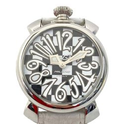 ☆☆ GAGA MILANO ガガミラノ マヌアーレ40 限定299本 91103062 クォーツ ユニセックス 腕時計 Cランク