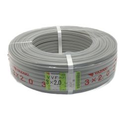 ☆☆ YAZAKI 矢崎《 VVFケーブル 平形 》100m巻 / 灰色 / VVF3×2.0 / 0388 3X2.0 Sランク