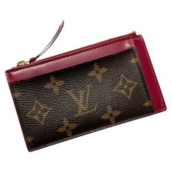 ☆☆ LOUIS VUITTON ルイヴィトン ポルトカルト・ジップ コインケース M67889 モノグラム×ピンク レディース ゴールド金具 Bランク
