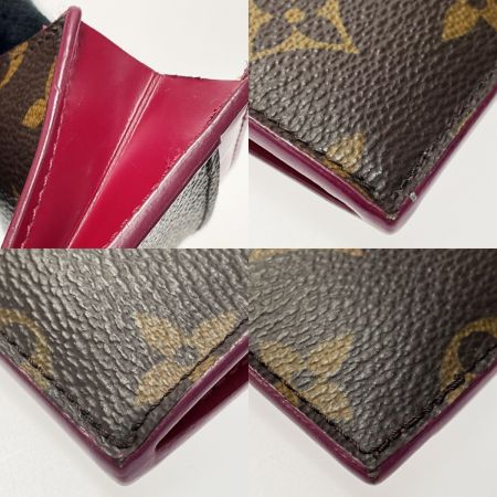  LOUIS VUITTON ルイヴィトン ポルトカルト・ジップ コインケース M67889 モノグラム×ピンク レディース ゴールド金具