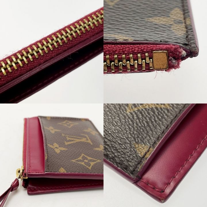 LOUIS VUITTON ルイヴィトン ポルトカルト・ジップ コインケース M67889 モノグラム×ピンク レディース  ゴールド金具｜中古｜なんでもリサイクルビッグバン