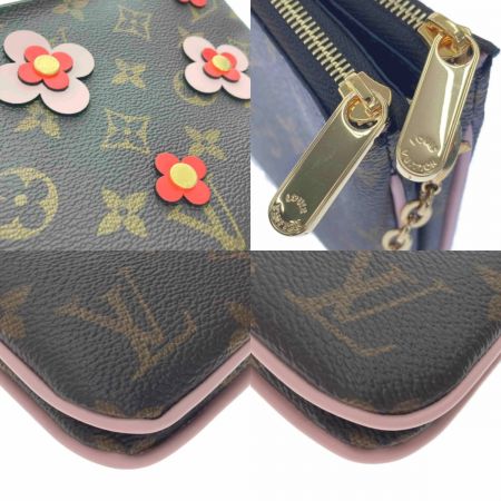  LOUIS VUITTON ルイヴィトン モノグラム ポシェット・ドゥーブルジップ M63905 ブルーミングフラワー