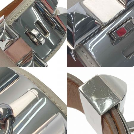 エルメス　レザー　サークル　バングル　◽︎N刻印2010年 HERMES エルメス （HERMES） レザー バングル □N刻印