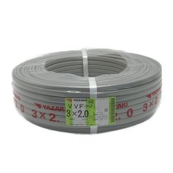 ☆☆  YAZAKI 矢崎《 VVFケーブル 平形 》100m巻 / 灰色 / VVF3×2.0 / 0362 Sランク