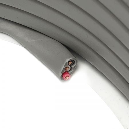   YAZAKI 矢崎《 VVFケーブル 平形 》100m巻 / 灰色 / VVF3×2.0 / 0362