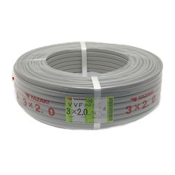 ☆☆  《 VVFケーブル 平形 》100m巻 / 灰色 / VVF3×2.0 / 0387 3x2.0 Sランク