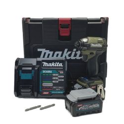 ☆☆ MAKITA マキタ 《 充電式インパクトドライバ  》オリーブ / 40V max / 2.5Ah / TD002GRDXO グリーン Aランク