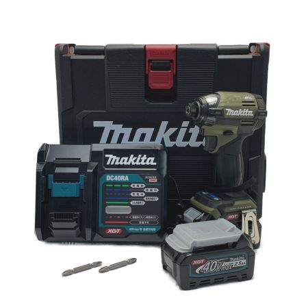  MAKITA マキタ 《 充電式インパクトドライバ  》オリーブ / 40V max / 2.5Ah / TD002GRDXO グリーン