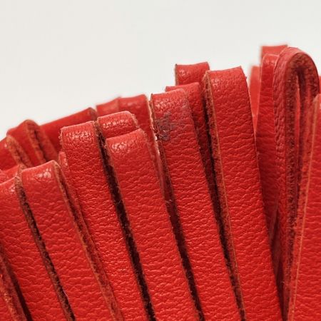  HERMES エルメス カルメン アミューミロ レッド系 キーリング キーホルダー レディース シルバー金具