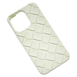 ☆☆ BOTTEGA VENETA ボッテガヴェネタ イントレチャート アイボリー iPhoneケース スマホケース ユニセックス Bランク