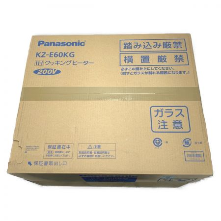  Panasonic パナソニック 《 据置IHクッキングヒーター 》2019年製 / 200V / KZ-E60KG