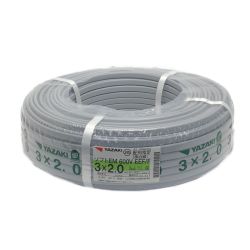 ☆☆ YAZAKI 矢崎《 ソフトEM 600V EEF/F 》2023年製 / 灰 /  3×2.0 / 0260 グレー Sランク