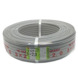 ☆☆ YAZAKI 矢崎《 VVFケーブル 平形 》100m巻 / 灰色 / VVF3×2.0 / 0939 グレー Sランク