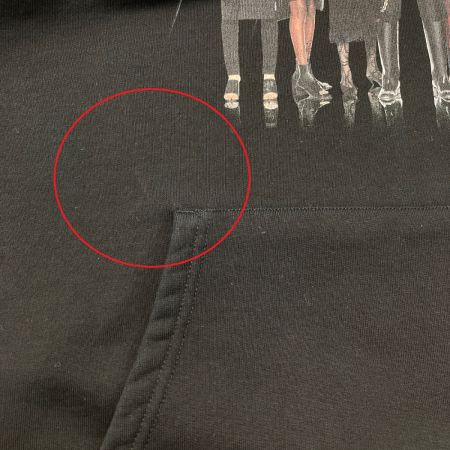  BALENCIAGA バレンシアガ プリント パーカー サイズ M メンズ 620947 TIVA2 ブラック