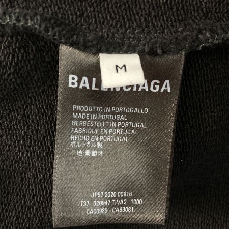  BALENCIAGA バレンシアガ プリント パーカー サイズ M メンズ 620947 TIVA2 ブラック