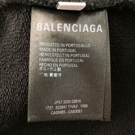  BALENCIAGA バレンシアガ プリント パーカー サイズ M メンズ 620947 TIVA2 ブラック