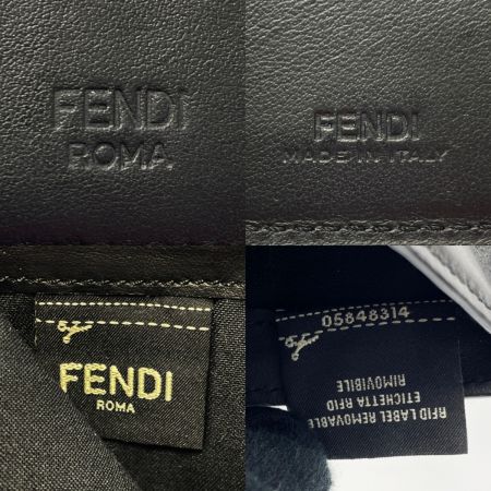 中古】 FENDI フェンディ モンスター バグズ アイ 二つ折り札入れ