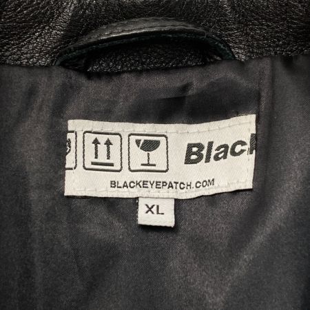  blackeyepatch ブラックアイパッチ レザージャケット サイズ XL メンズ EMBLEM LEATHER JACKET ブラック