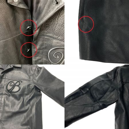  blackeyepatch ブラックアイパッチ レザージャケット サイズ XL メンズ EMBLEM LEATHER JACKET ブラック