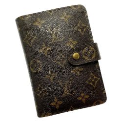 ☆☆ LOUIS VUITTON ルイヴィトン ポルト パピエ ジップ M61207 モノグラム 2つ折り財布 レディース メンズ ゴールド金具 Bランク