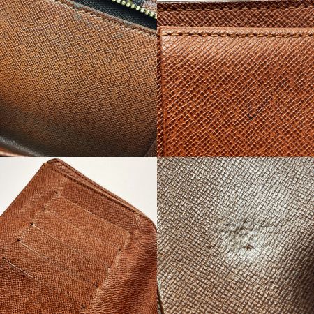  LOUIS VUITTON ルイヴィトン ポルト パピエ ジップ M61207 モノグラム 2つ折り財布 レディース メンズ ゴールド金具