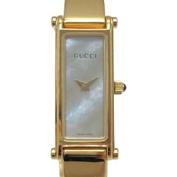 ☆☆ GUCCI グッチ バングルウォッチ GP 1500L シェル文字盤 クォーツ レディース 腕時計 Bランク