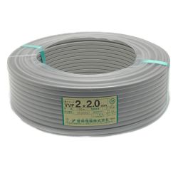 ☆☆  弥栄電線株式会社《 VVFケーブル 》100m巻 / 灰色 / VVF2×2.0 / 60120407 2ｘ2.0 Sランク