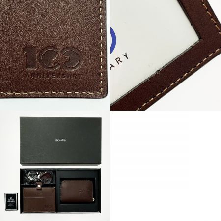  Somes Saddle ソメスサドル IDカードケース＆コインケース ブラウン 100周年 レザー レディース 箱有