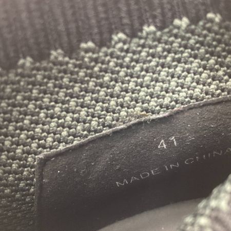  JIMMY CHOO ジミーチュウ ニット ソックス スニーカー モスグリーンxブラック SIZE 41 26.0cm メンズ