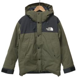 ☆☆ THE NORTH FACE ザノースフェイス ダウンジャケット サイズ M メンズ ND92237 カーキ×ブラック Bランク